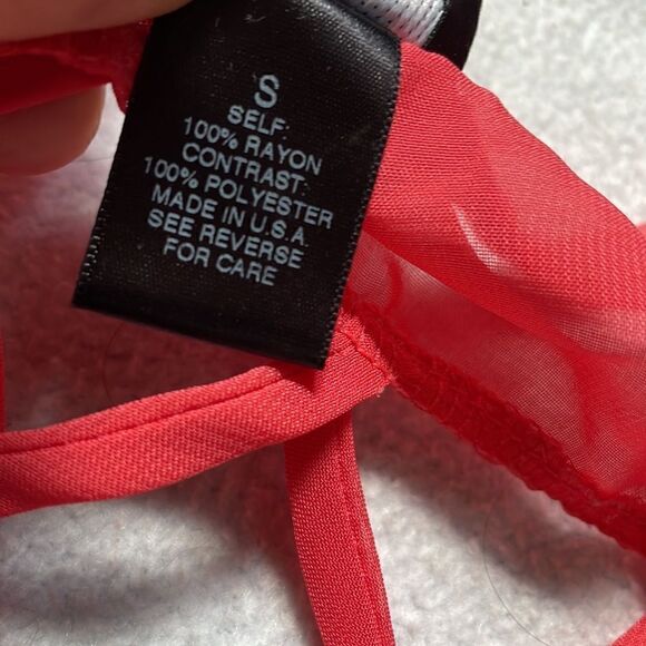 Wet Seal Striped Hi/Low Lightweight Tank Top w/Sheer Back and Cut Outs (Size: S) - Picture 11 of 12